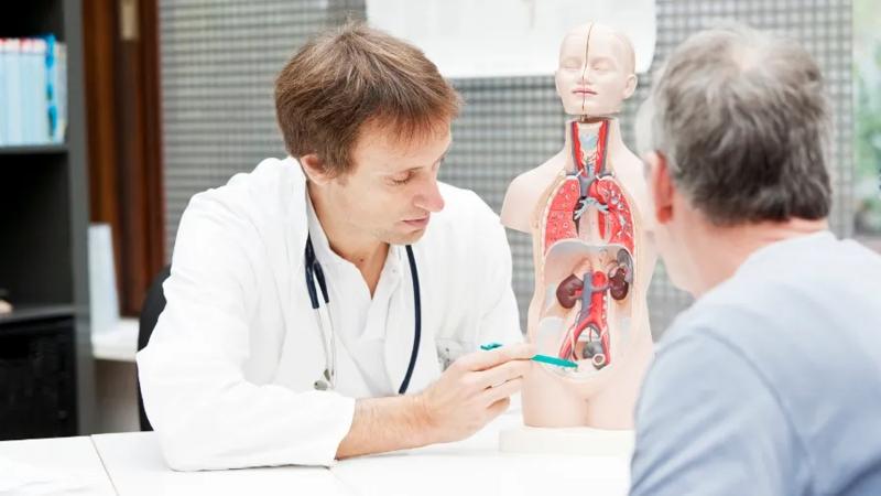 prostate exam doctor and patient
