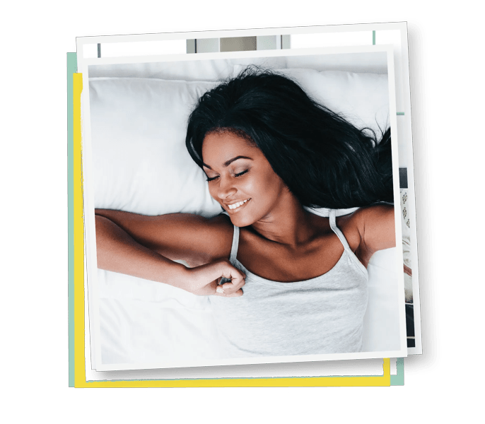 Woman waking up
