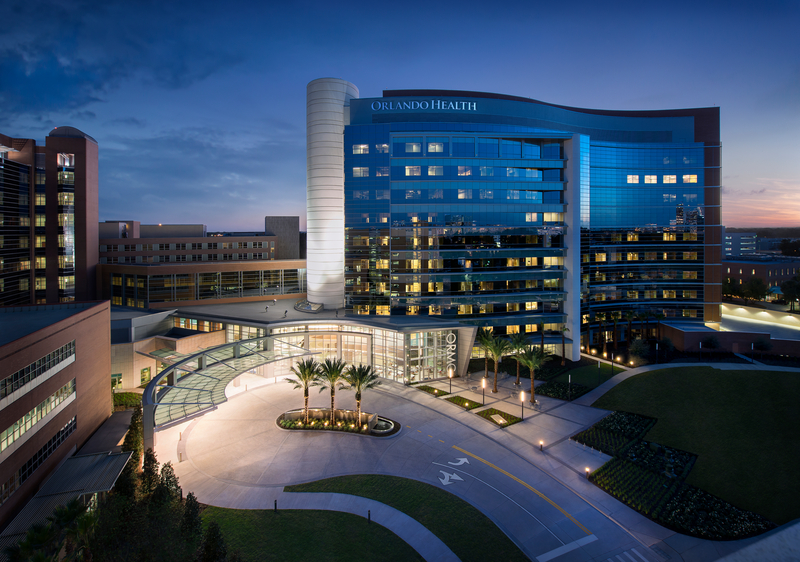 ORMC Tower North Side Night