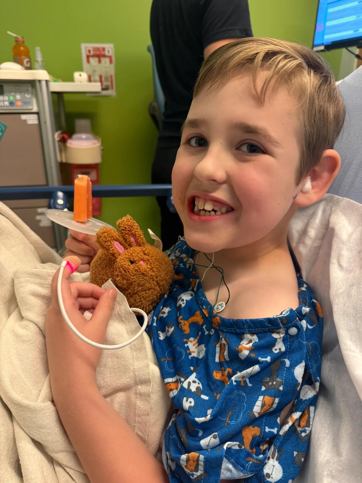 William with a popsicle